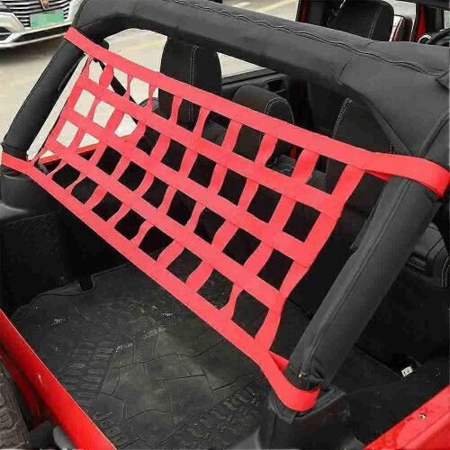 Filet de rangement multifonction pour toit de voiture (rouge) 1
