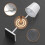 (gray 5200mAhchangeable)5200mAh Creative Office Restaurant Bar Table Rechargeable Study Reading Touch 4