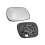 Car Rearview Mirror Reversing Lens Heating Wide-Angle Mirror for 2000-2005 3