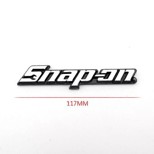 (Chrome)3D Design OEM 120mm Snap On Tools Plastic Chrome Emblem Badge Logo 2