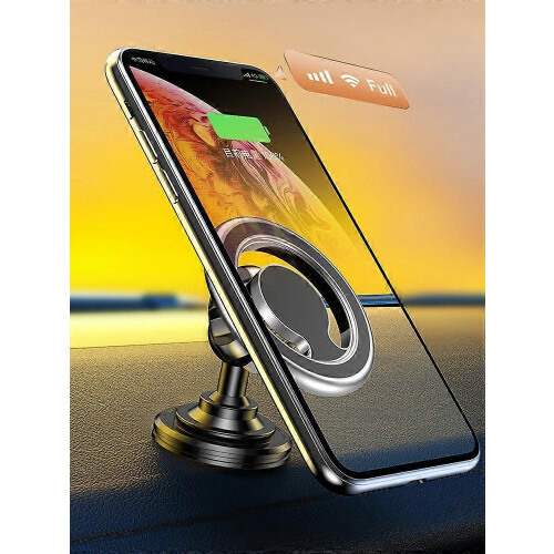(Silver)Phone Magnet Holder for iPhone 14 13 12 Pro Max Smarphone Universal Ring Magsafe Phone Mount 2