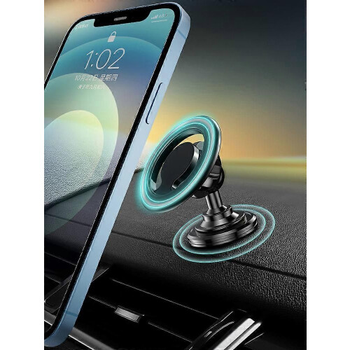 (Silver)Phone Magnet Holder for iPhone 14 13 12 Pro Max Smarphone Universal Ring Magsafe Phone Mount 1
