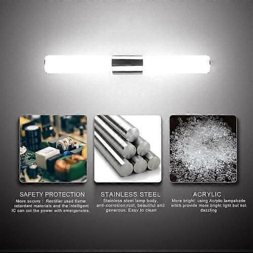 55CM 22W LED Waterproof Wall Lamp Sconce - Bathroom Decor Front Mirror Interior White Light 1