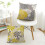 Cushion Cover - Linen - Set of 4 - Grey - Square - Boho Pattern - 45x45cm 5