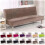 Solid Stretch Sofa Bed Cover Armless Sofa Cover Solid Color Sofa Bed Cover - Black 4