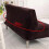 Solid Stretch Sofa Bed Cover Armless Sofa Cover Solid Color Sofa Bed Cover - Black 2