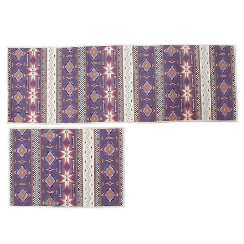 Set di 2 tappetini da cucina - Blu - 40 x 60 cm e 40 x 120 cm 1