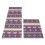 Set di 2 tappetini da cucina - Blu - 40 x 60 cm e 40 x 120 cm 4
