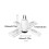 Plafonnier LED pliable coloré à 4 feuilles E27, musique, Bluetooth, audio, télécommande, éclairage de 3