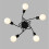 Lustre en fer forgé - 5 têtes - Métal - Noir 2