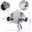 TEMPSA 3-Light LED Swivel Ceiling Light 3xGU10 Adjustable Lighting Angle in Chrome Silver - Without 2