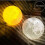 Lampe Lune 3D - Port USB - Support en bois - 20 cm 3