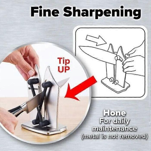 TD Kitchen Knife Sharpener 7*7.6*12.5cm Fast Polishing With Base 2