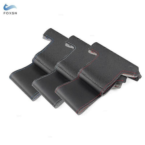 (vit linje)För BMW M Sport 1 3-serie M3 E90 E92 E93 E81 E82 E87 X1 E84 DIY Handsydd perforerad 1