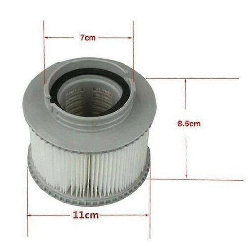 Spafilter - Mspa - Paket om 2 - 115x86cm - Vit 1