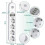 Multipresa con protezione da sovratensione, 4 prese e 4 prese USB - Bianca - Tipo E - 10 A - 2 m 4