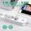 Multipresa con protezione da sovratensione, 4 prese e 4 prese USB - Bianca - Tipo E - 10 A - 2 m 2