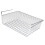 Under Shelf Storage Basket For Shelf Bookcase Kitchen Cupboard - Silver 3