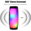 Enceinte Bluetooth portable sans fil, caisson de basses 10 W, LED colorée, gris 2