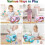 Bus musical pour bébé avec xylophone, jouet interactif pour ramper (rose) 4