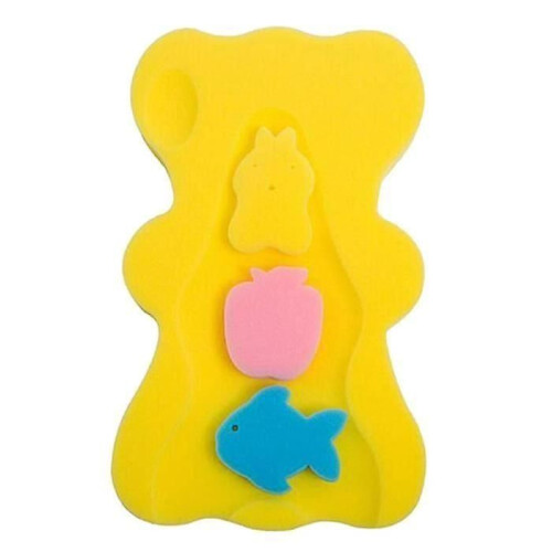 Siège de bain éponge souple pour bébé - SANS MARQUE - Jaune - Unisexe - 0 mois - Naissance 1