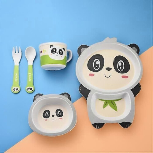 ASSIETTE - PLATEAU REPAS Vaisselle bébé, style Panda 1 2