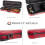 Crossrock 4/4 size Violin Case | ABS Molded Hardshell with Interior Compartment  2 Bow Holders  Security Lock  and Detachable Straps-Red (CRA860V 5