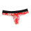 Men's 4PC Printed Breathable Transparent Lace Multicolor Thongs 3