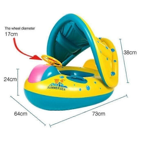Bouée gonflable pour bébé - Multicolore - Pour enfants de 7 mois à 4 ans - Accessoire de piscine 2
