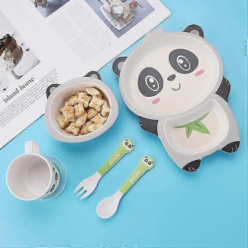ASSIETTE - PLATEAU REPAS Vaisselle bébé, style Panda 1 1
