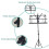 Professional folding music stand 4
