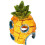 Décoration d'aquarium en forme d'ananas 75 x 75 x 13 cm 2