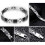 Herrenarmband magnetisch Stahl Carbonfaser 3