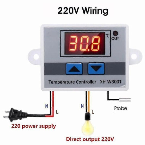 Thermostat LCD TEMPSA-50110C 220 V avec sonde et régulateur de température 1