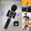 Microfono Karaoke Wireless Microfono Karaoke Bluetooth Portatile per Bambini Adulti Cantare 4