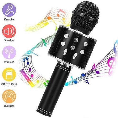 Microfono Karaoke Wireless Microfono Karaoke Bluetooth Portatile per Bambini Adulti Cantare 2