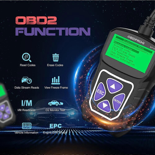 OBDPROG MT100 OBD2 Scanner Professional Code Reader Car Diagnostic Tool PK ELM327 EOBD Engine Check 2