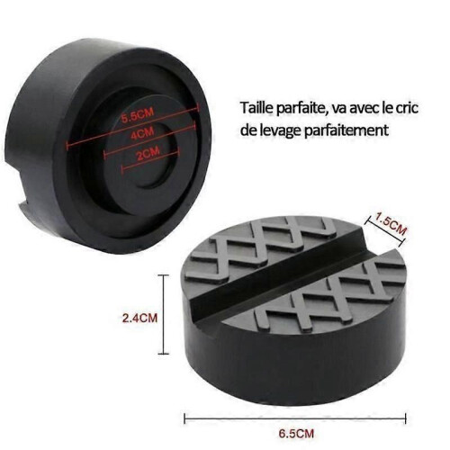 2-pack gummiblock Auto Hydraulisk Jack Pad Bil Jack Kudde Auto Lifts Solid Protect Bottoma084 1