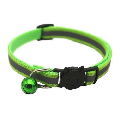 PACK 6 Reflective Safety Quick Release Cat Collars with Bell - Adjustable 19-32cm DN2030 2