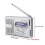 AM FM Compact Transistor Player Radio - Mini Pocket Multifunctioneel - Ingebouwde luidspreker - Telescopische 3