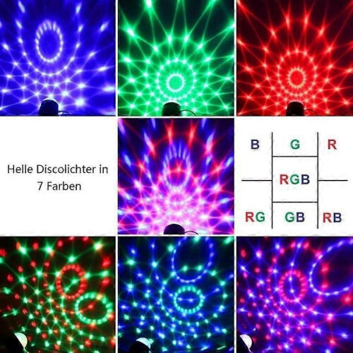 Lumière de scène Lumière de fête Boule à facettes Télécommande LED InnooLight Éclairage disco DJ Spot 2