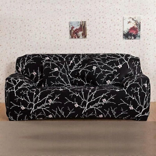 Floral Stretch Elastisk Tyg Sofföverdrag Slipcover för 3-sits soffa 2