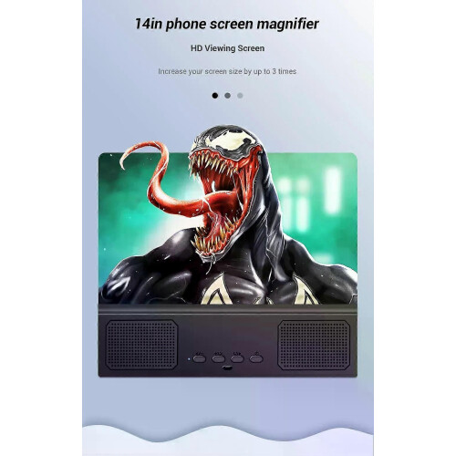 Smartphone Screen Amplifier 14 Inch Mobile Phone Screen Magnifier Projector HD Blu-Ray Bluetooth - 12 2