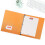 JAM Paper Plastic 1 tums prm - Orange 3 ringprm - sljs styckvis 5