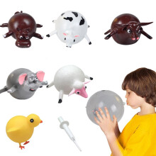12PCS Kids Inflatable Blowing Vent Balloons Toy