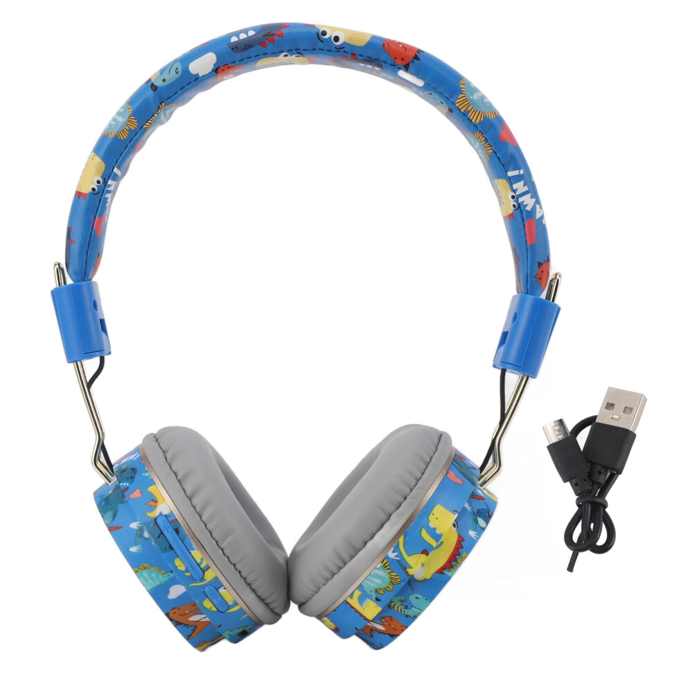 Cute Dinosaur Headphones Wireless Tooth Blue 8130196171788