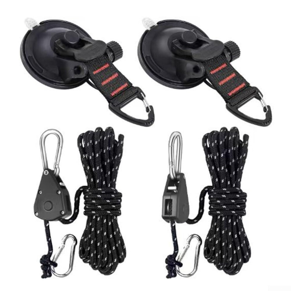 Suction Cup Hooks For Securing Items In Cars Or Outdoor Events, Strong Adhesion, 4-Piece Clip Set 6038364900760