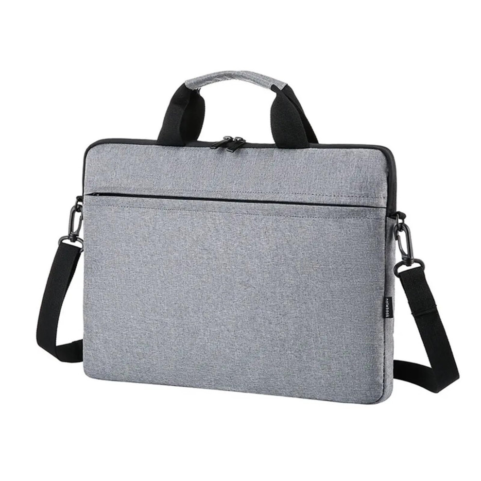 Laptop Case 14 Inch - Large Capacity, Shockproof Notebook Sleeve, Messenger Bag For Laptops And Notebooks Grey 6038364900975