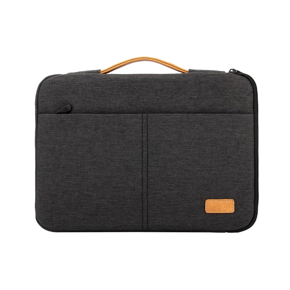 Laptop Bag 15.6-Inch Water-Resistant Notebook Case For Travel Business Men Dark Compatible With 14-Inch Laptops Grey 6038364901088