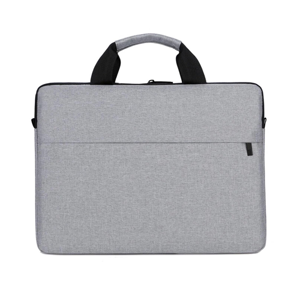 Laptop Bag for Women 15.6 Inch Grey Notebook Case Travel Handbag for Office and Computer Compatibility